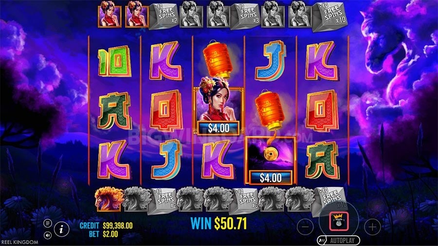 Floating Dragon Wild Horses