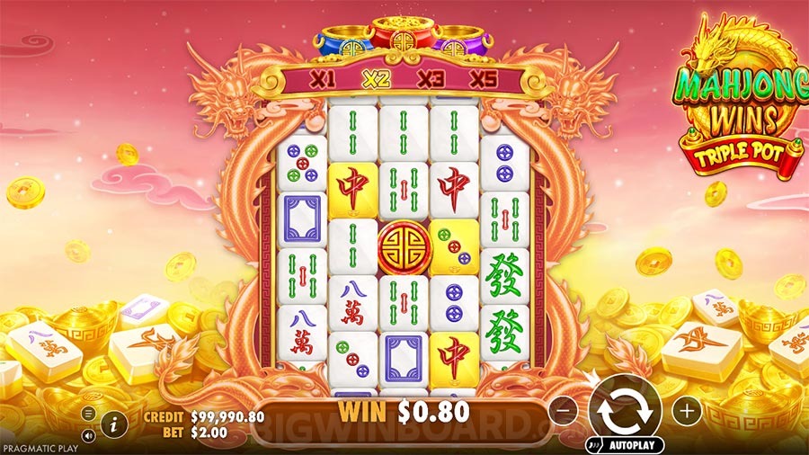 Mahjong Wins Triple Pot
